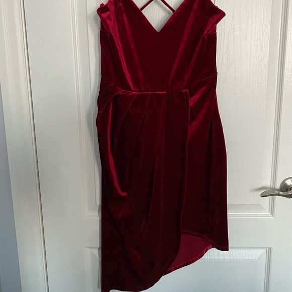 Dresses & Skirts - Red Suede Dress